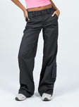 product Princess Polly High Waisted Pants  Motel Blair Trouser Dark Grey