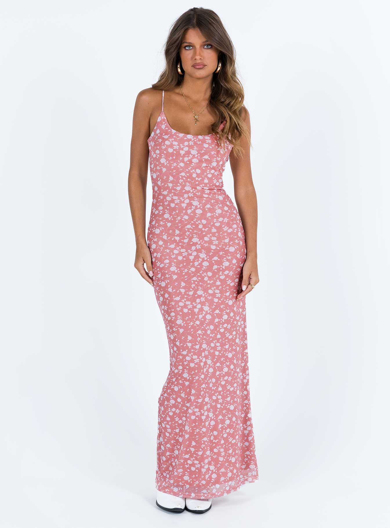 knox rose pink dress Knox Maxi Dress Pink Floral