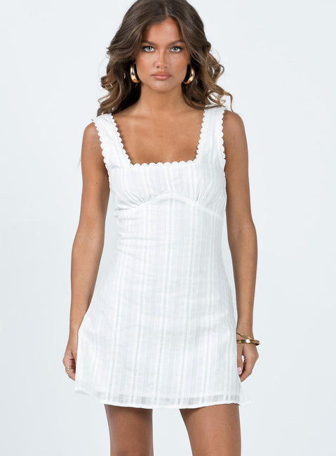 Dasha Mini Dress | White | Womens | Princess Polly Dasha Mini Dress | White | Womens | Princess Polly