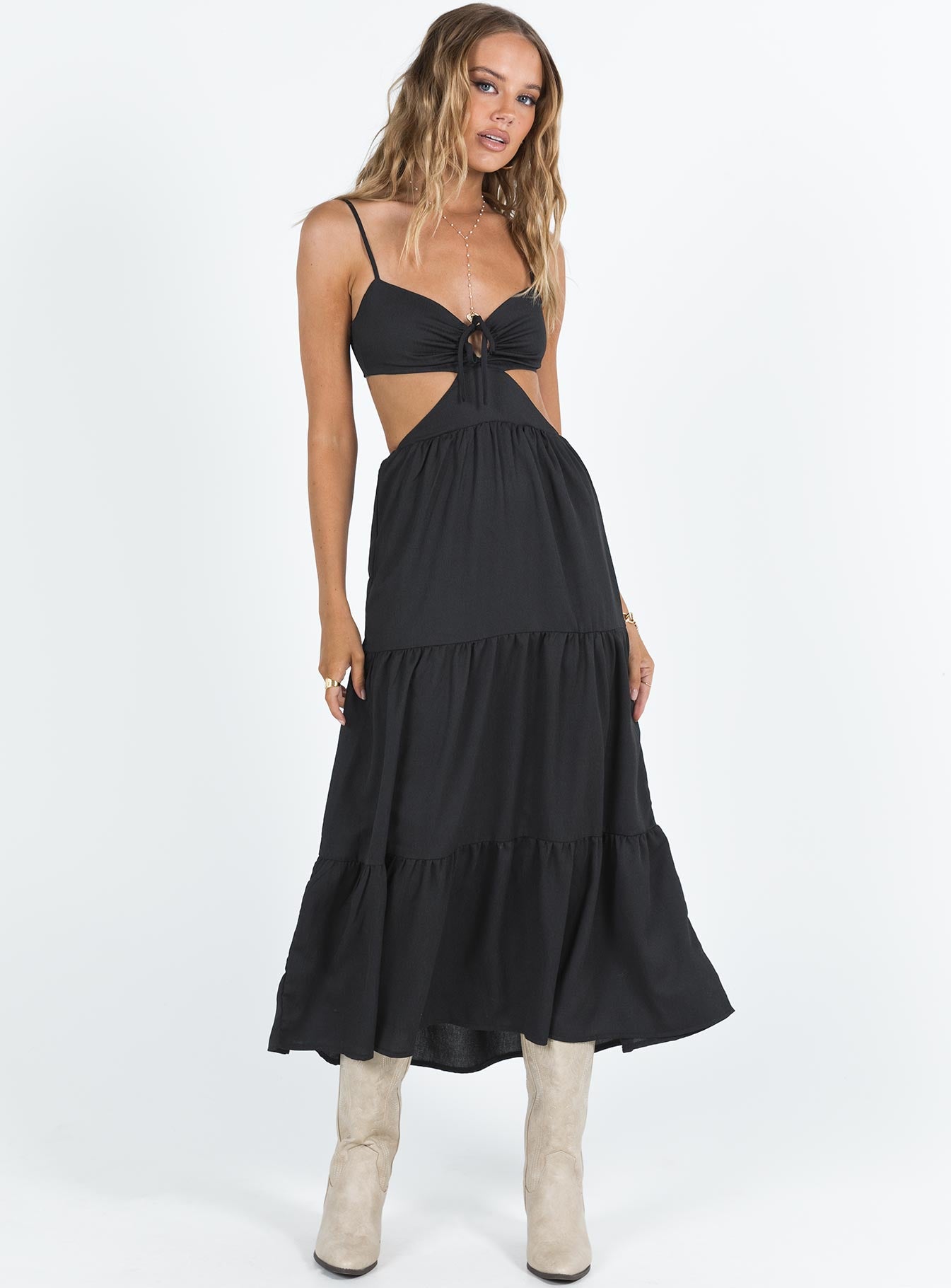 Oswell maxi dress black