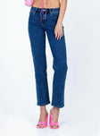 Princess Polly Mid Rise  Rhye Low Rise Jeans Mid Wash Denim