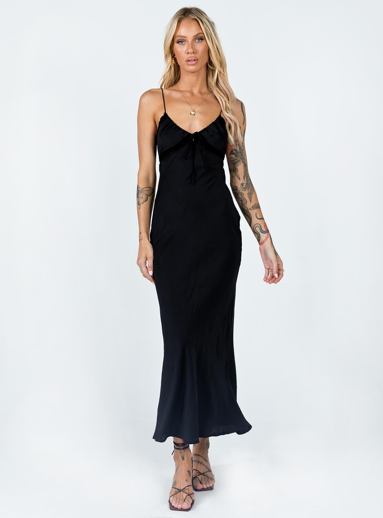 Emily Maxi Dress Black | Princess Polly Emily Maxi Dress Black | Princess Polly