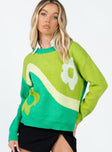 Ronalee Sweater Green Princess Polly  regular 