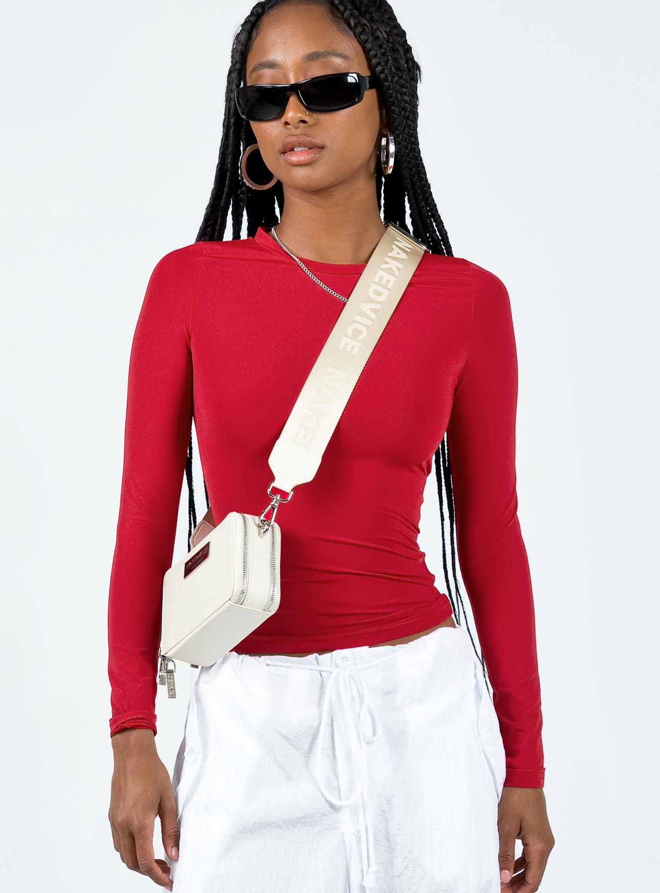 Arnim long sleeve top red