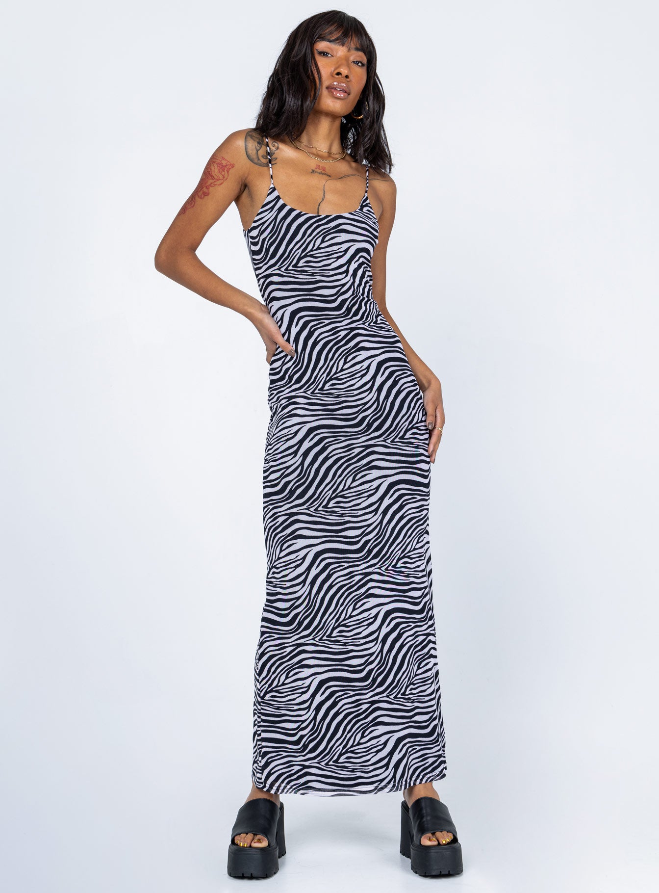 Knox Maxi Dress Zebra | Princess Polly Knox Maxi Dress Zebra | Princess Polly