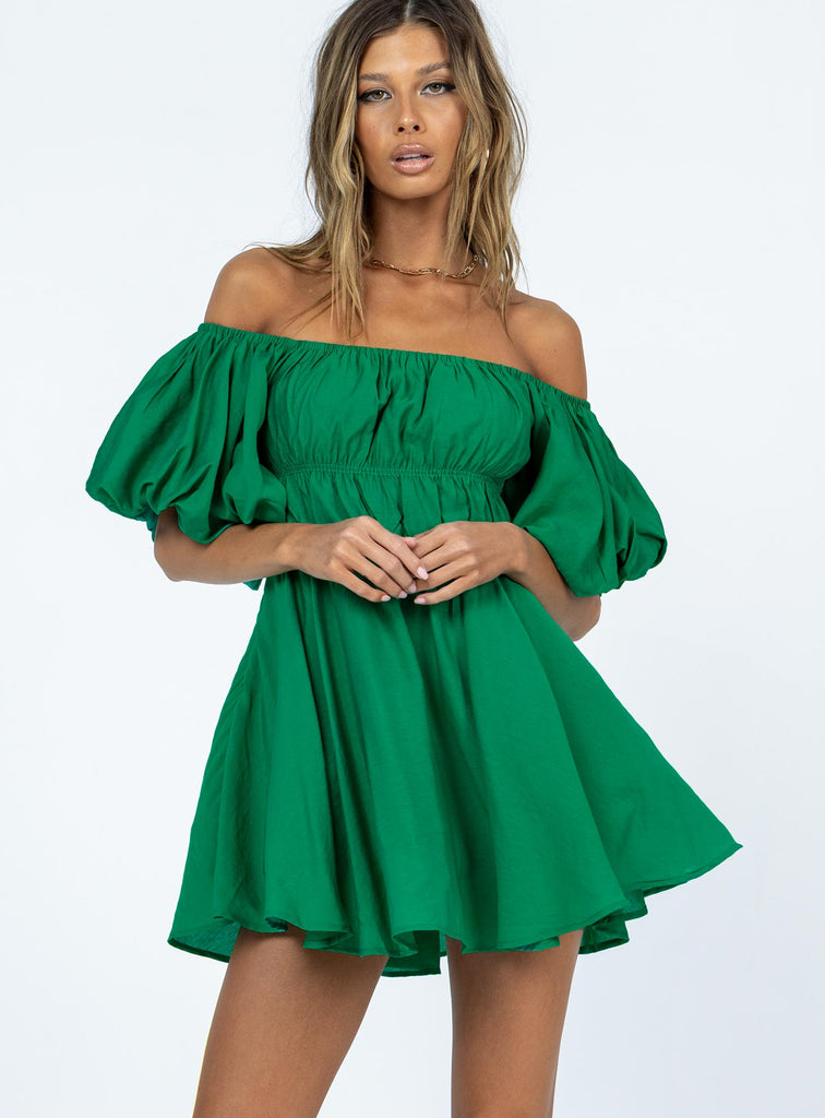 Halton Mini Dress Green