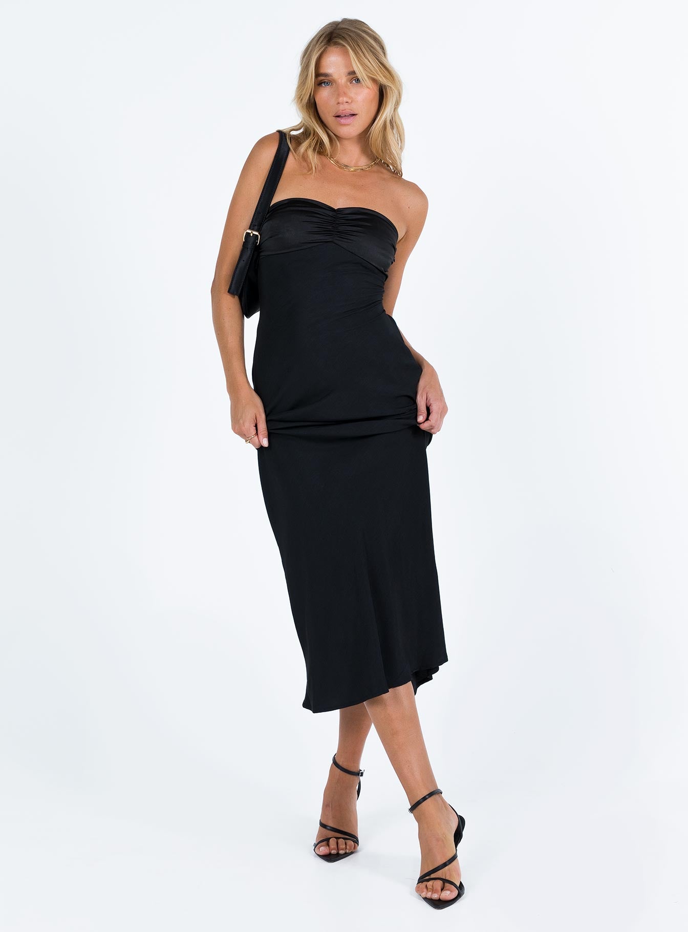 Abeila midi dress black