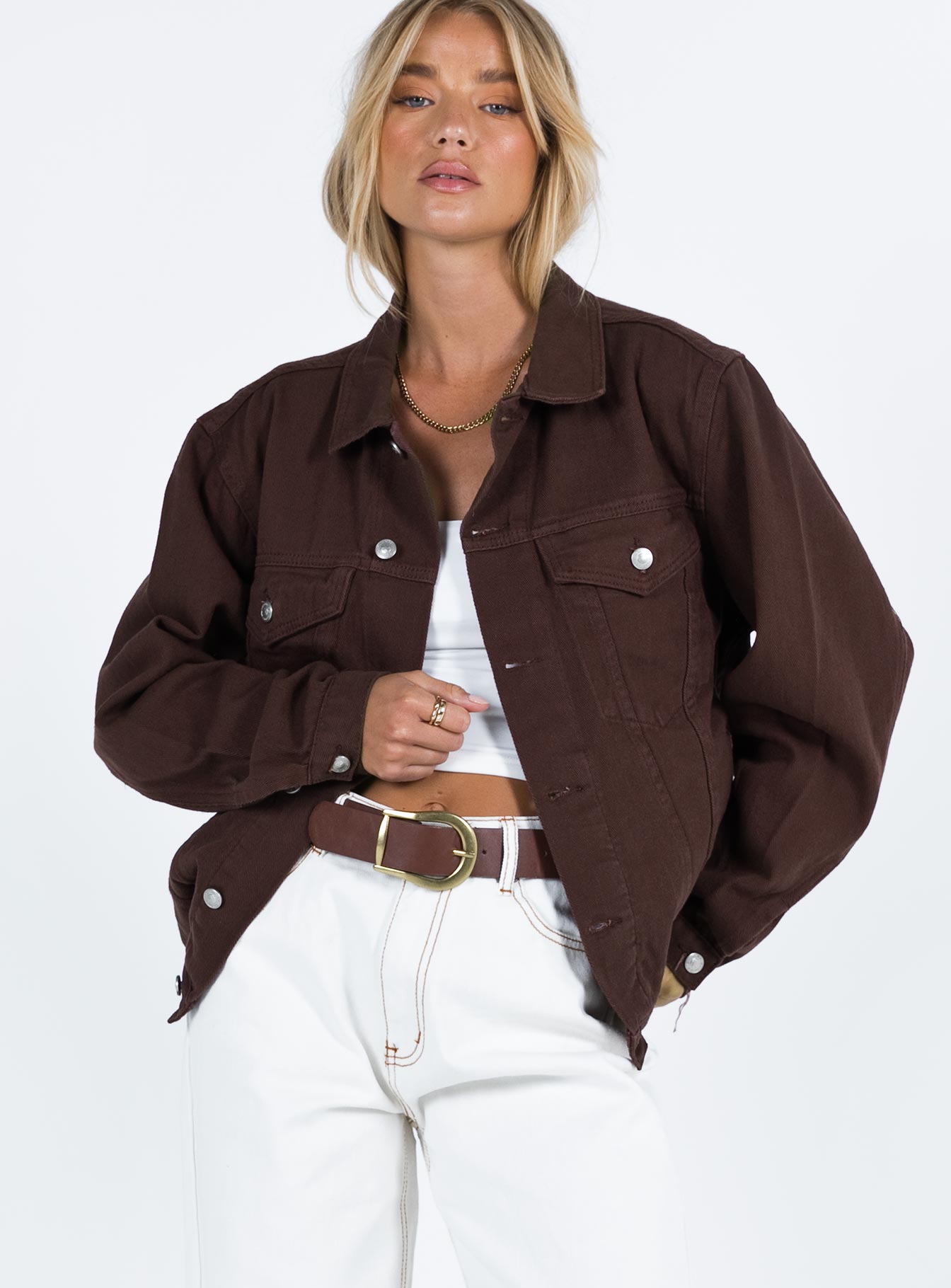dark brown Denim jacket, brown/multi-coloured | MADELEINE Fashion