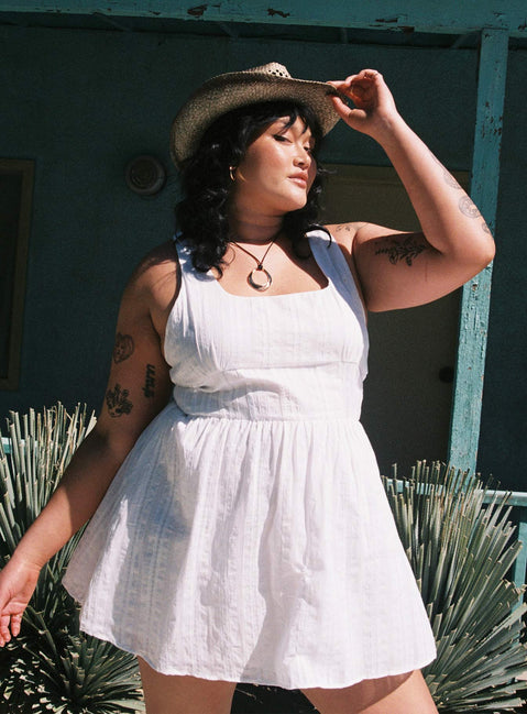 plus size white mini dress Lorinda Mini Dress Curve | White | Womens