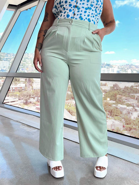 product Princess Polly High Waisted Pants High Waisted Pants Low Rise Pants  Archer Pants Green Curve