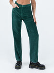 product Princess Polly High Waisted Pants  Kalinda Jeans Green Cord