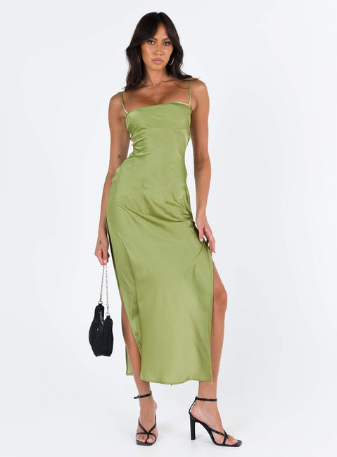 Leyana Maxi Dress Green | Princess Polly Leyana Maxi Dress Green | Princess Polly