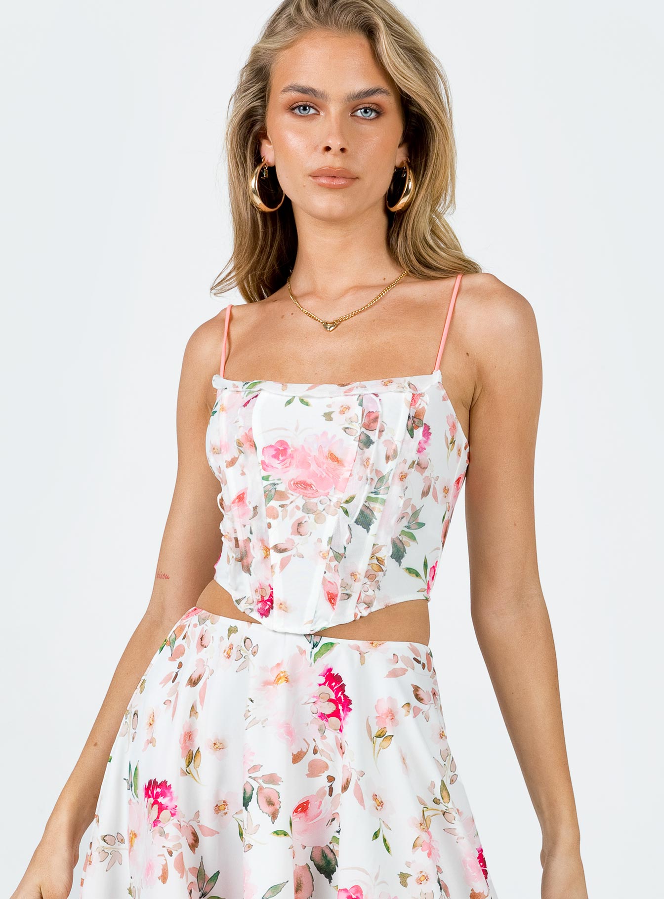 product Princess Polly Sleeveless Square Neck  Carnell Corset Top Multi