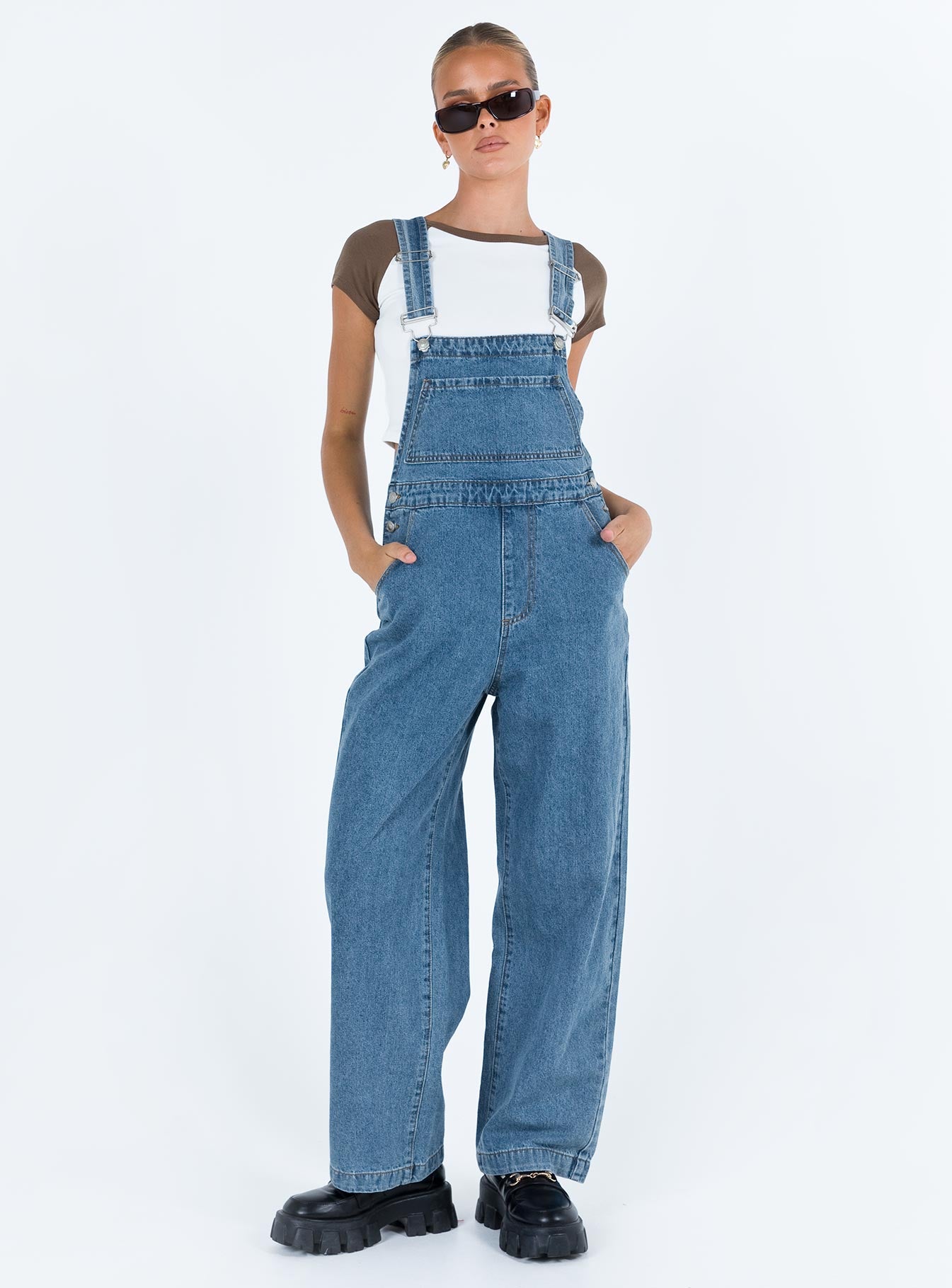 Kacey long overalls denim