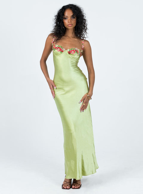 Kenzie Maxi Dress Green | Princess Polly Kenzie Maxi Dress Green | Princess Polly