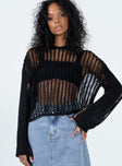 The Kennedy Hoodie Black Princess Polly  Cropped 