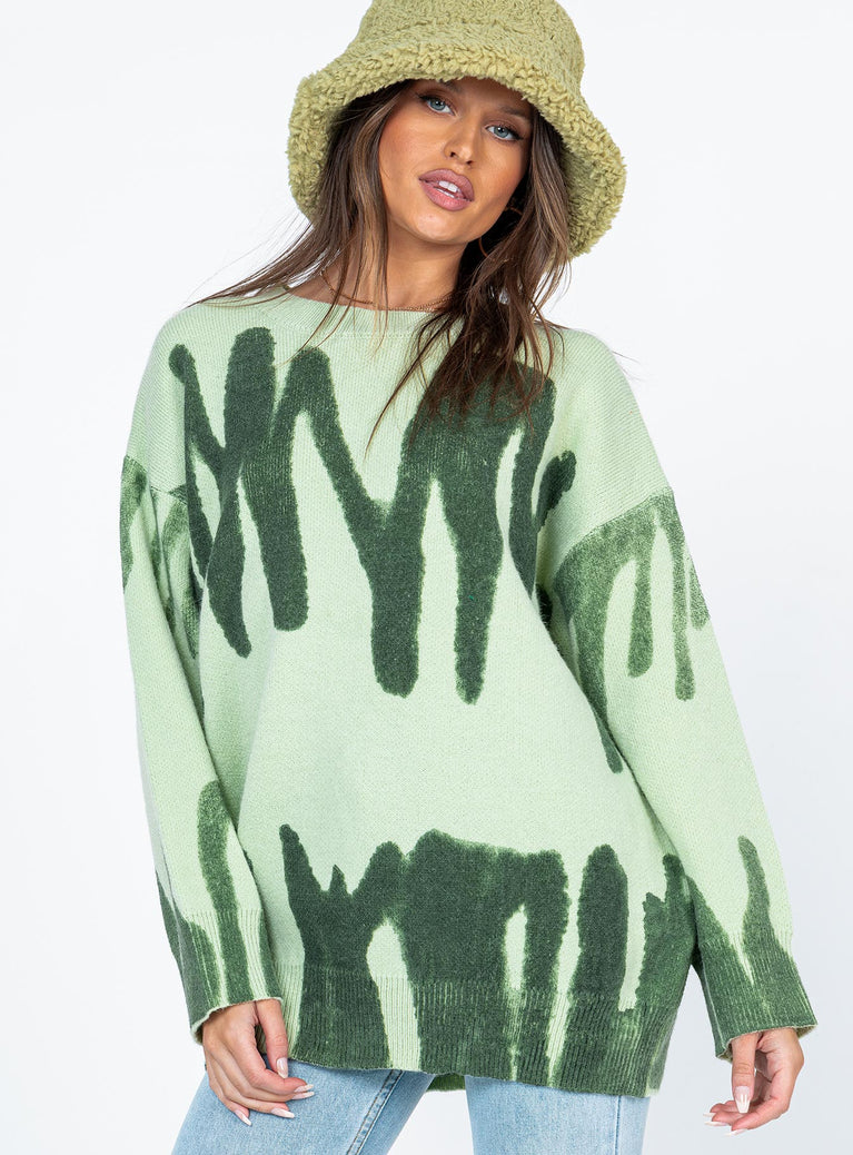 Katie Oversized Sweater Green