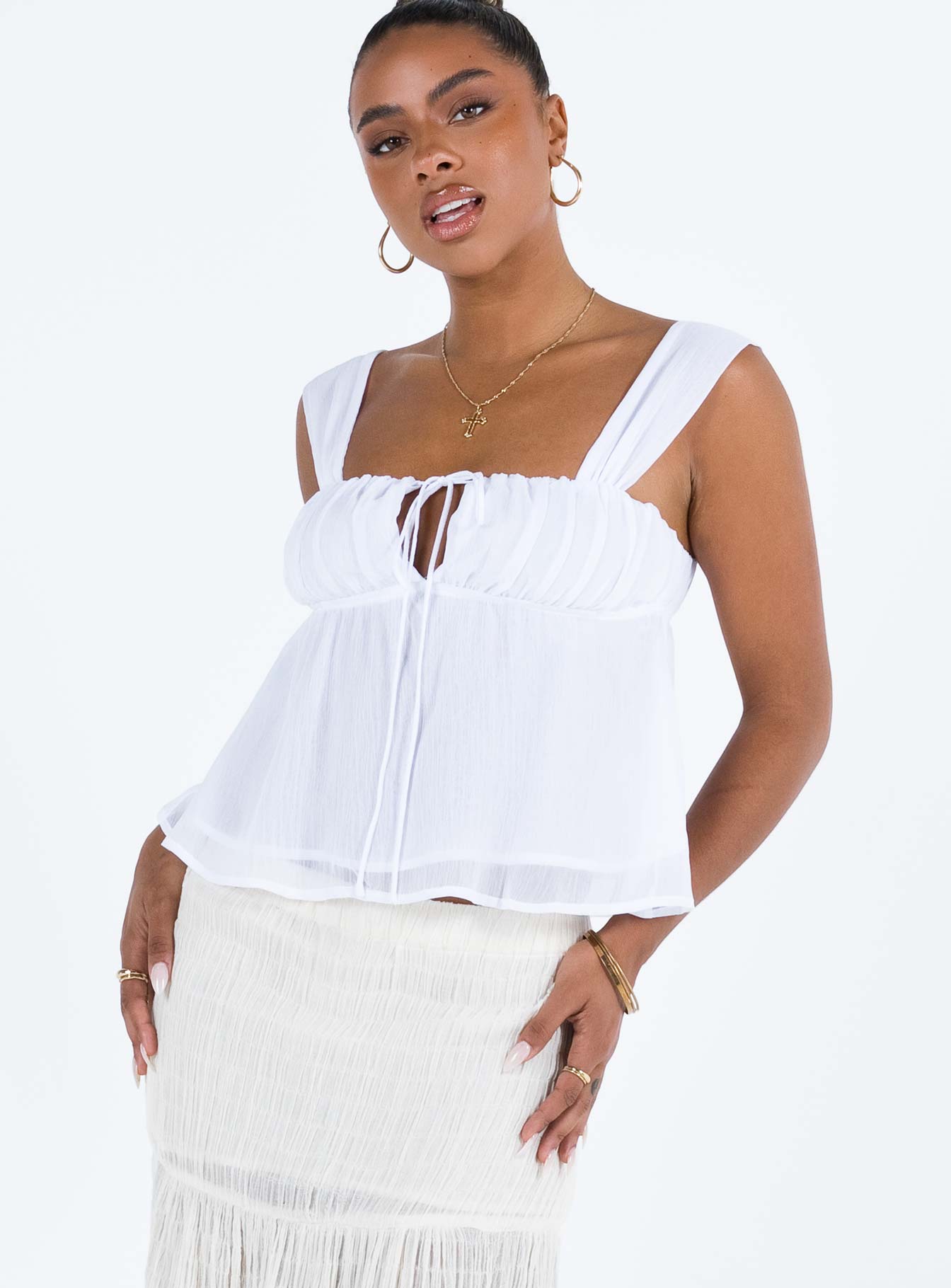 Mooney top ivory