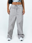 Princess Polly   Austin Parachute Pants Grey