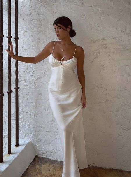 White Silk Dresses | Princess Polly USA