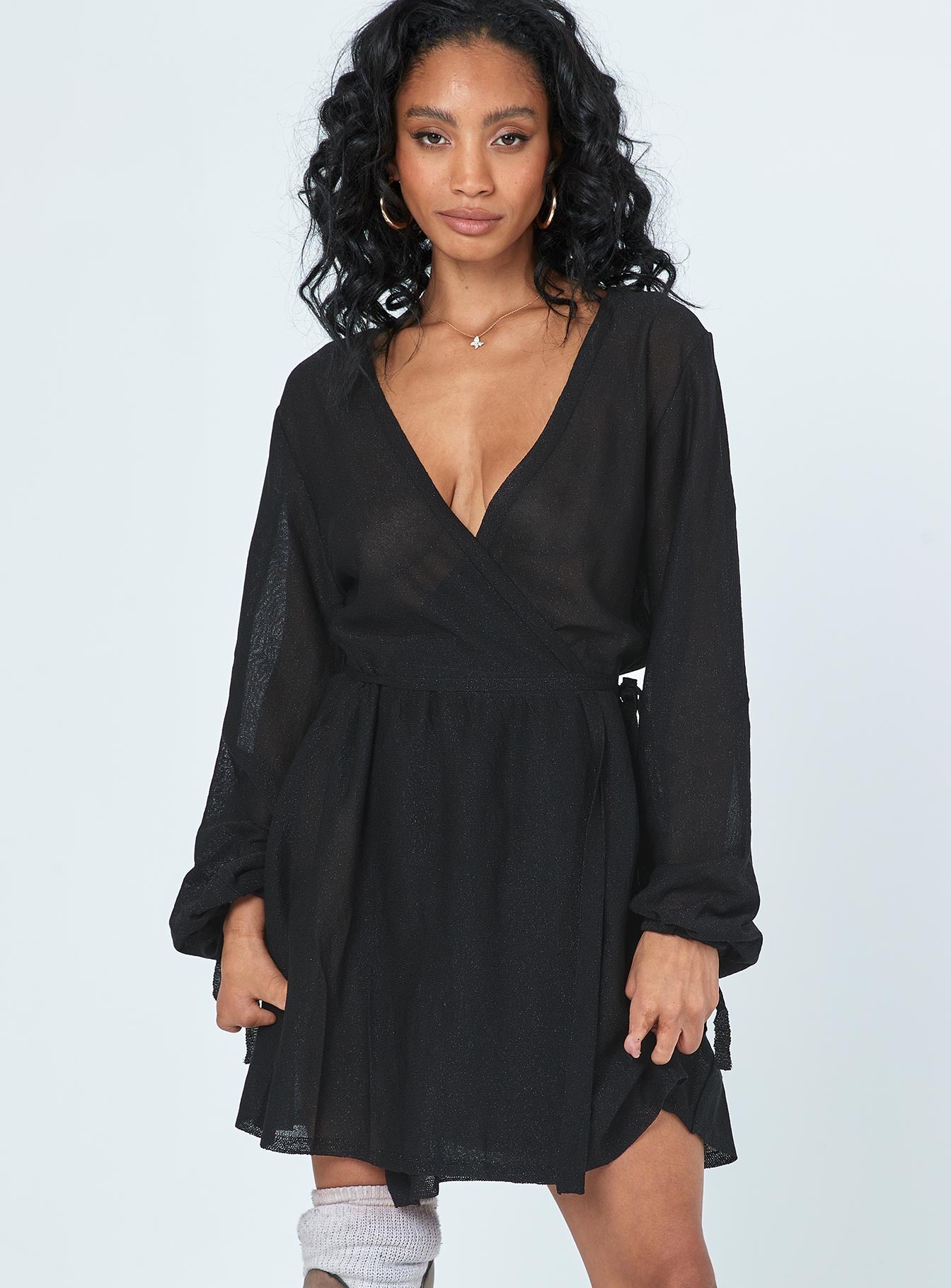 Chiara mini dress black