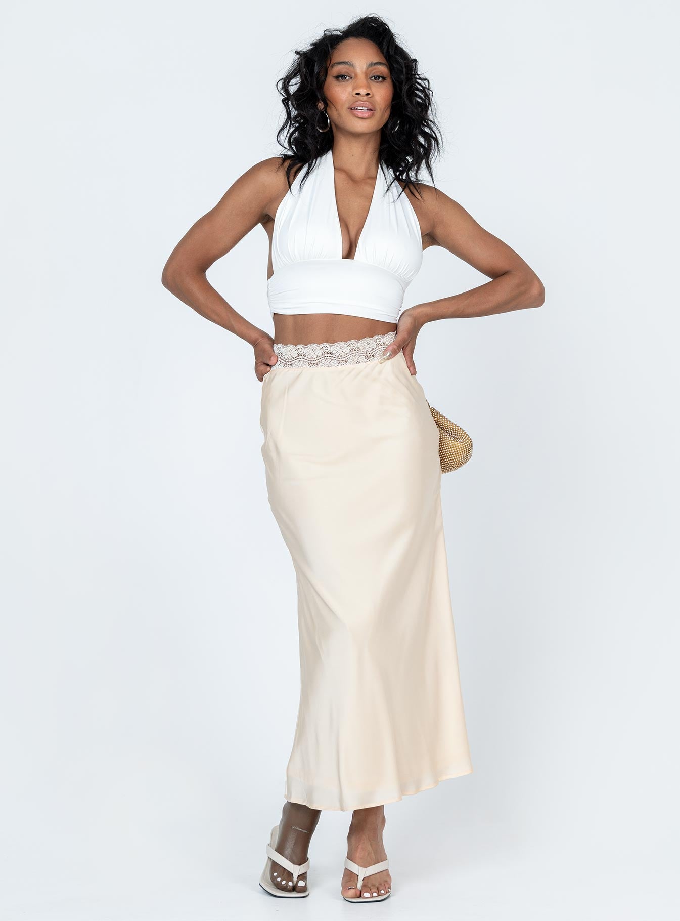 The charmaine maxi skirt cream