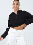 Siobhan Sweater Black Princess Polly  Cropped 