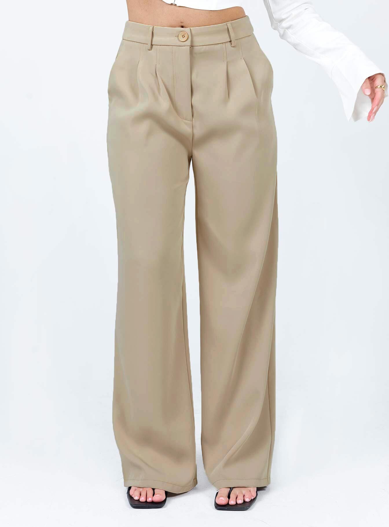 13th Taupe Trousers, Women's Fashion, Bottoms, Other Bottoms on Carousell