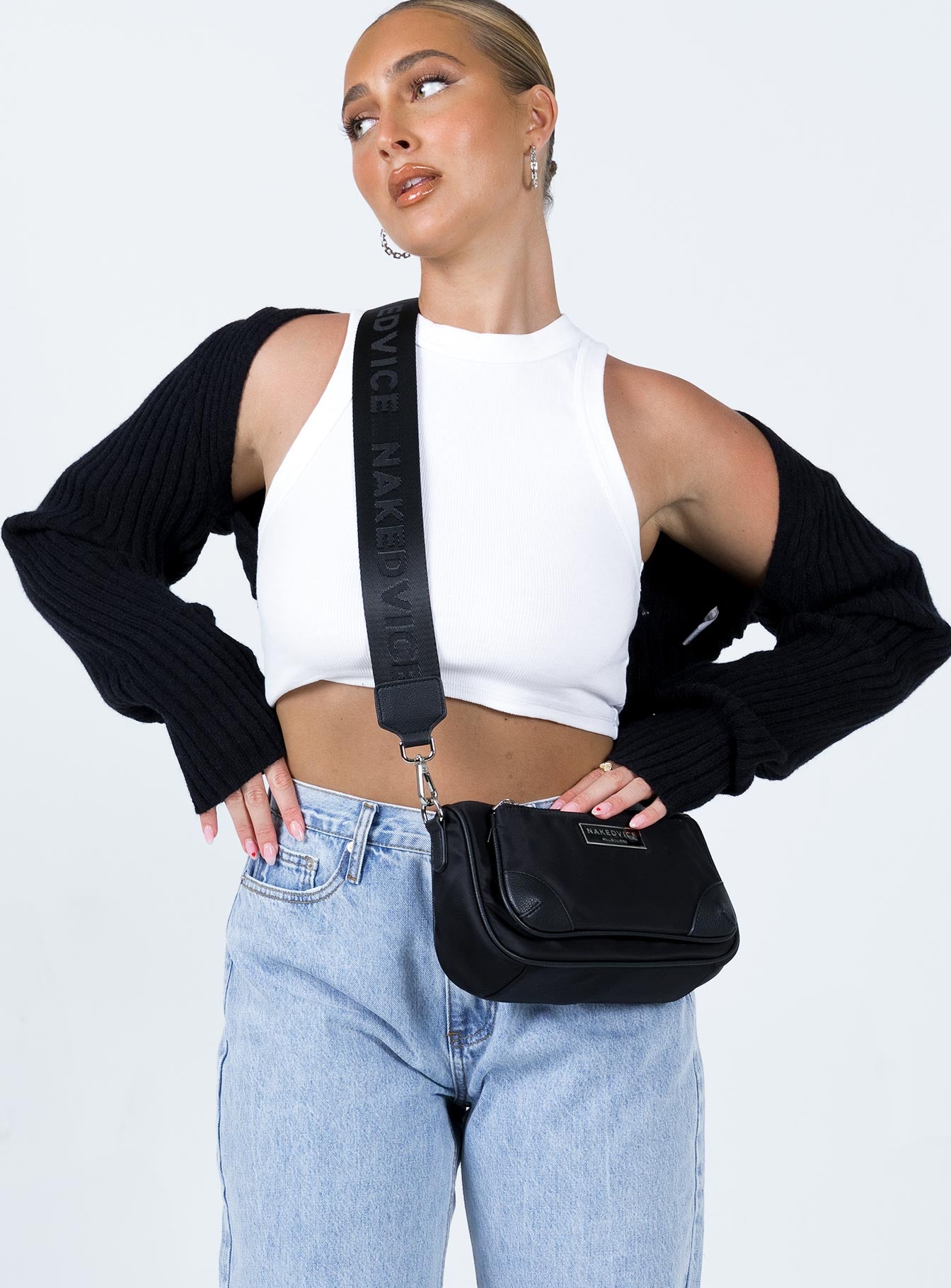 Black bolero sweater hotsell