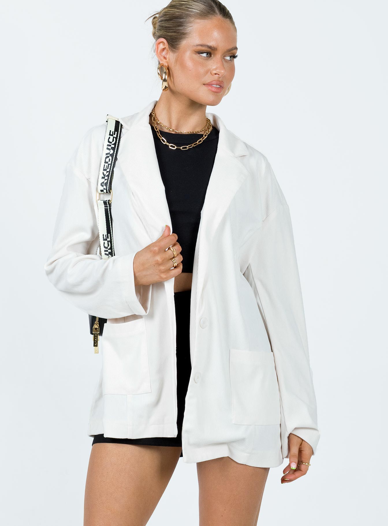 White hotsell cord jacket