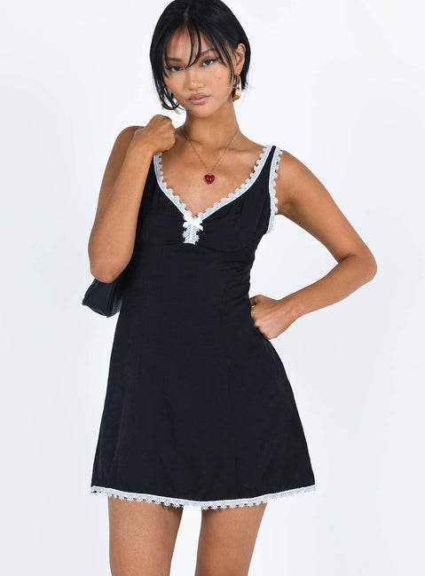 Fyfe Mini Dress Dusty Black