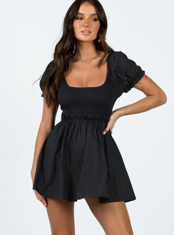 product Princess Polly Crew Neck  Everyday Sunshine Mini Dress Black