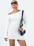 product Princess Polly Crew Neck  Santorini Knit Mini Dress White