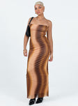 product Princess Polly Asymmetric Neckline  Luela Maxi Dress Brown