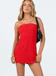 Strapless romper Folded neckline Inner silicone strip at bust Invisible zip fastening at back