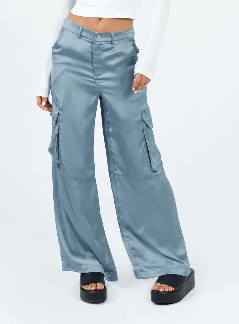 Buy Women's Blue Cargo Trousers Online