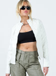 Jacket Faux leather material High neck Zip & press button fastening at front Twin hip pockets Non-stretch
