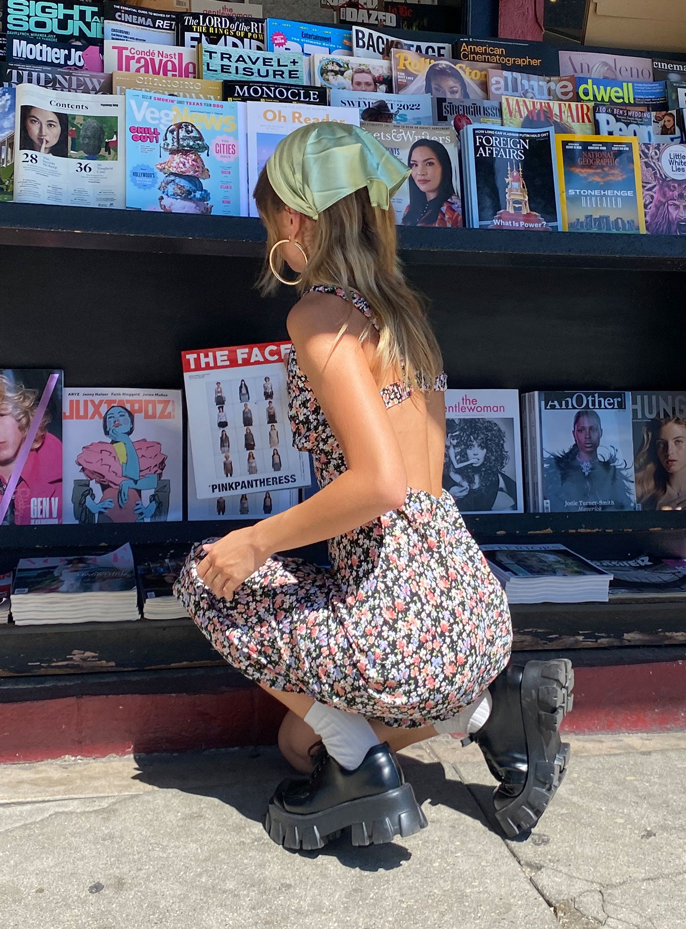 product Princess Polly V-Neck  Delta Midi Dress Black Floral