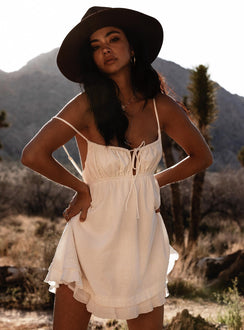 product Princess Polly Crew Neck  Empress Of Love Mini Dress White