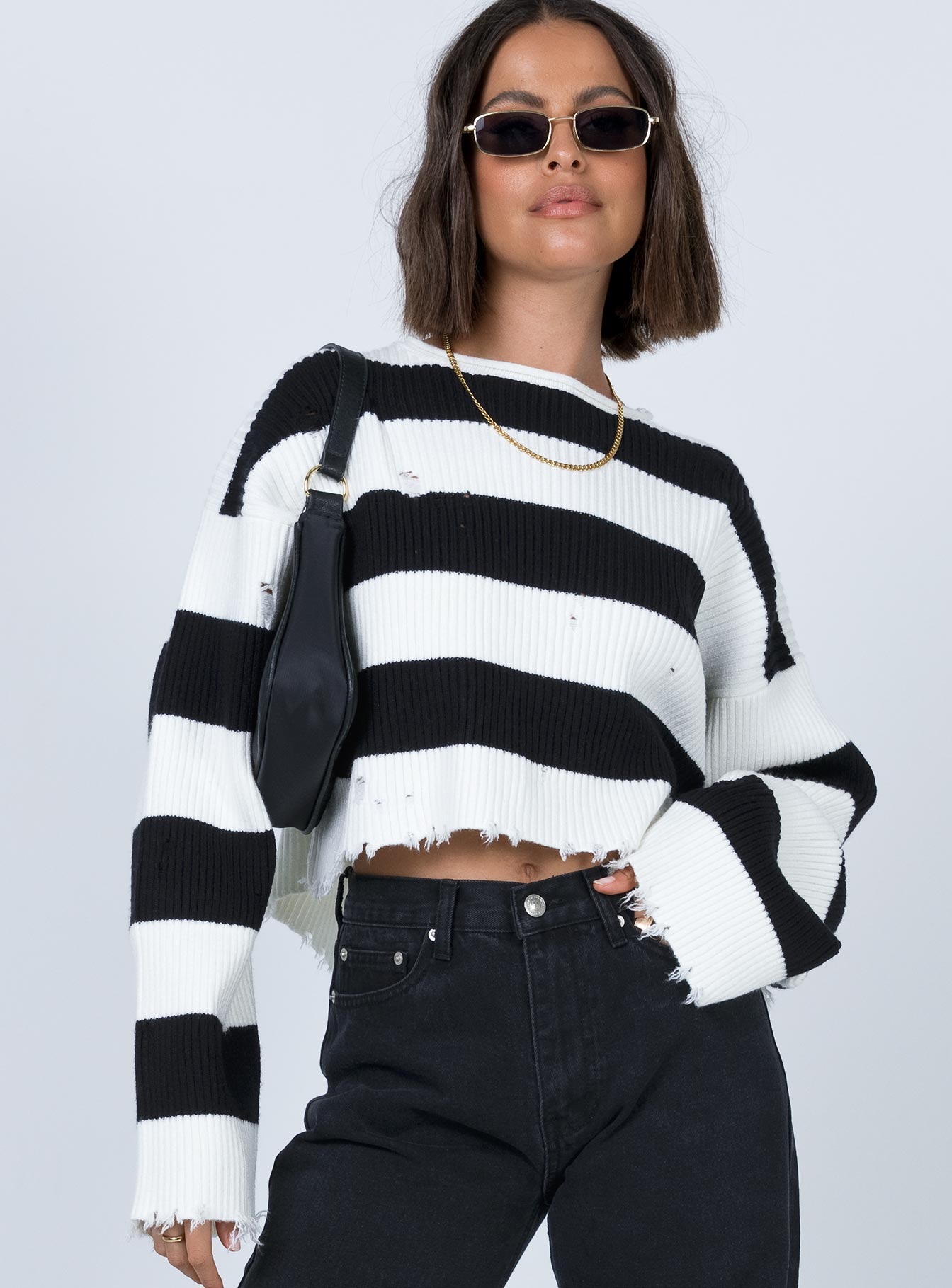 London Bridge Sweater White/Black