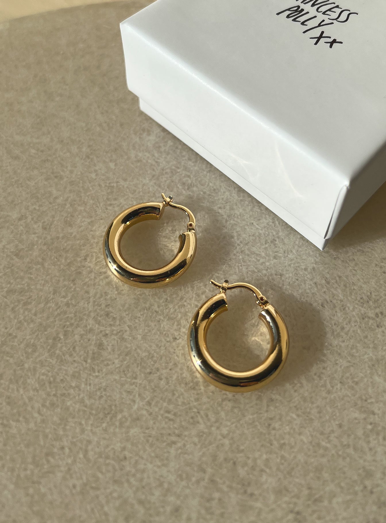 I'm Every Woman Hoop Gold Plated Earrings