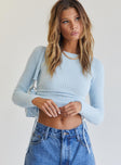 Jesica Sweater Blue Princess Polly  Cropped 