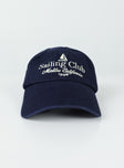 Dad cap Embroidered graphic Adjustable back