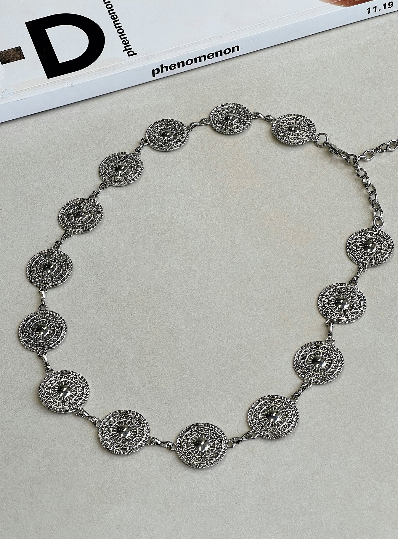 Laurz chain belt silver