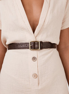 Reptile Rodeo Belt Chocolate