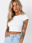 The Classic Cropped Tee White