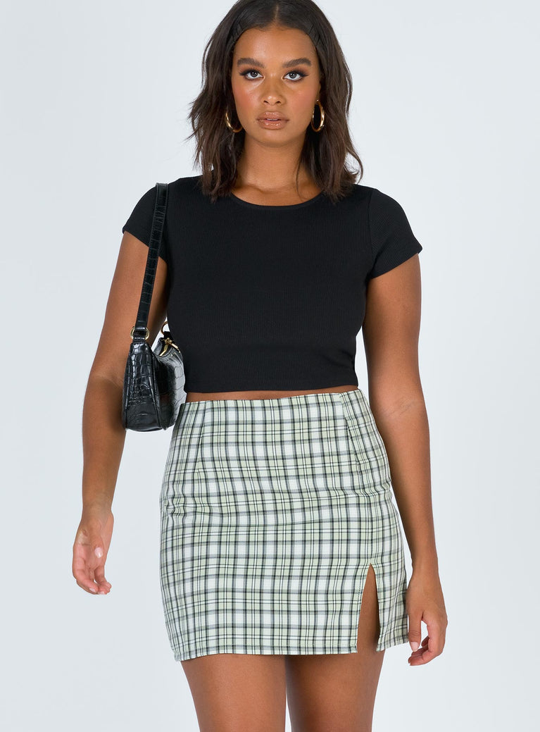 Embossed Monogram Leather Mini Skirt - Women - Ready-to-Wear