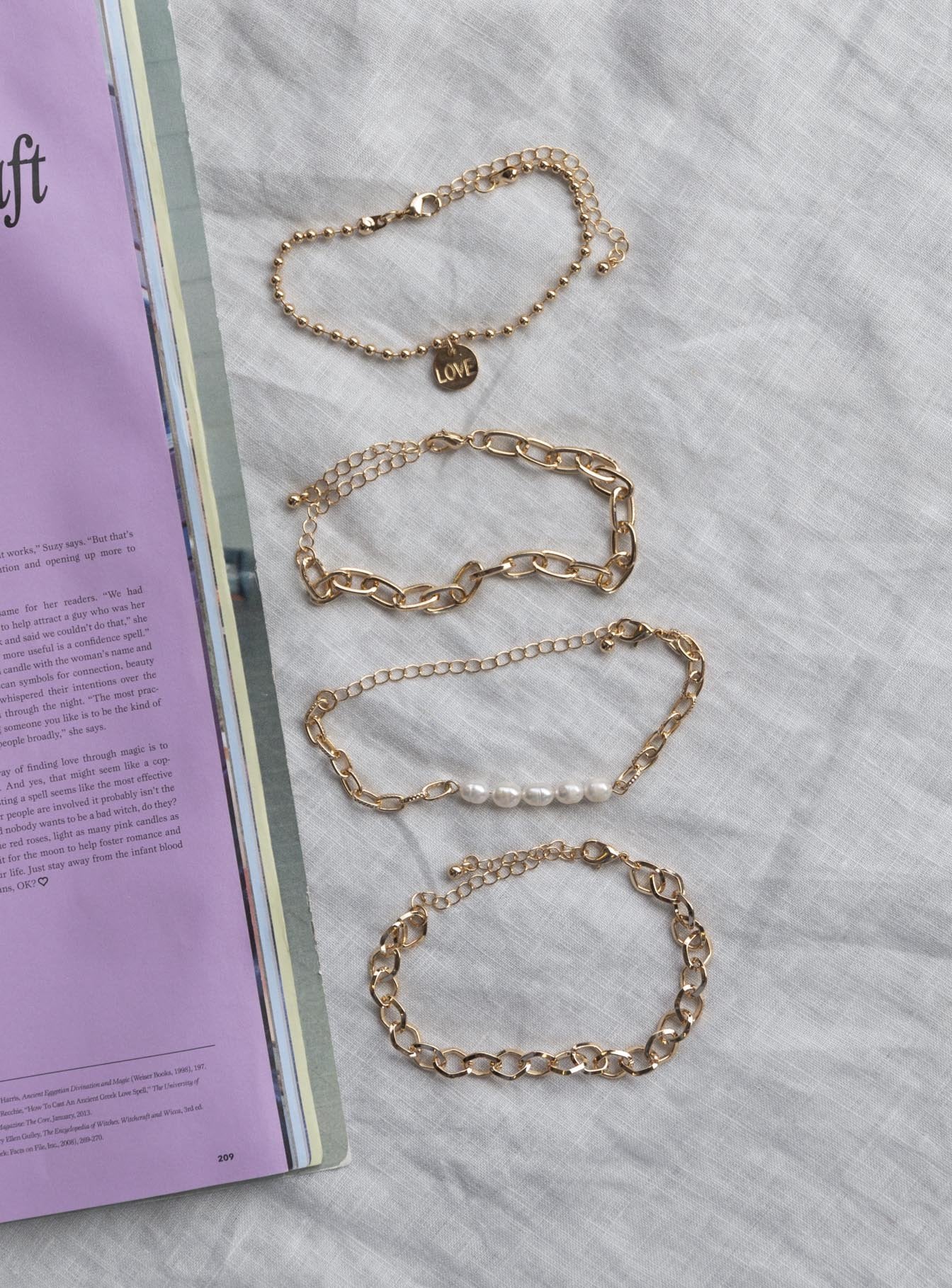 Love & let go bracelet set