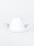 Headline Cowboy Hat White