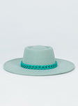 Perito Boater Hat Green